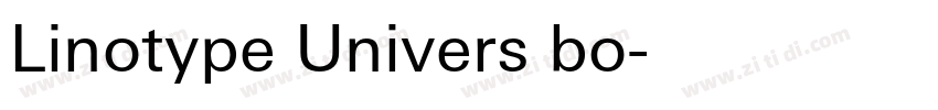Linotype Univers bo字体转换 Linotype Univers bo字体转换